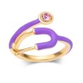 Medical Stethoscope Ring Creative New Fashionable Personalized Medical Equipment Enamel Ring Party Jewelry Gifts. 