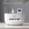 Ecoco Creative Tissue Box & Remote Organizer Multifunctional Holder. 