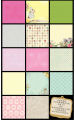 Design #DSM007, 8x8inch 40sheets printed patterns scrapbook paper origami paper DIY gift Card Making Handmade Home deco Pattern paper Flower Paper Pack. 