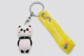 Panda Key chain With Bracelet Key chain For girls and boys  Key Chain Fancy & Fantasy PVC Animal Keychain Women Girls Bag Pendant Figure Charm Keyring. 