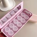 L+R Marked Contact Lens Case Storage Solution Random Color Lens Holder Travel Friendly Portable Soaking Container for Travel Use Lens Care Optical Hygiene Contact Lens Users Eyewear Protection. 