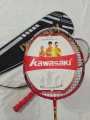 Original Kawasaki Red Color Super Light Badminton Racket Full Carbon Badminton Racket Set Professional, High Quality. 