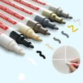 Waterproof Tile Grout Pen Wall Seam Pen Gold And Silver White ,for Tiles Floor Bathroom Decontamination Seam Repair Marker Pen. 