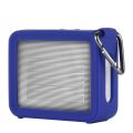 Portable Silicone Speaker Case for Jbl Go2 Soft Silica Gel Storage Pouch Cover Blue. 