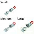 Adjustable Toggle Latch Clamps Heavy Duty Quick Release Hasp Latch with Lock Hole for Gate, Cabinet Door, Box Case, Industrial Equipment and More. 3 Sizes Available.. 