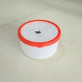 Food Storage Boc - Pure Plastic Floral Design Medium Food Storage Round Box With Lid - Multicolor. 