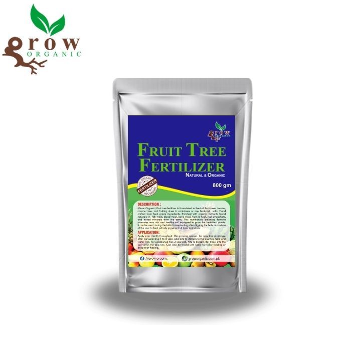 Fruit Tree Fertilizer 800 gm Organic Fertilizer for All Trees. Use for Fruit Trees Like mango, date & coconut Trees and All Shade Trees.