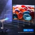 Android Projector TS-3 TS-6 native 720P 2GB/16GB Support 4K WiFi6 BT 90°Adjust Stand Height Adjustable Dustproof. 