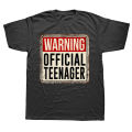 Official Teenager 13th Birthday Gift 13 Year Old Boys Girls T Shirts Graphic Cotton Streetwear Short Sleeve Summer Style T-shirt. 