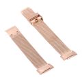 (Ready Stock)For Fitbit Charge 5 Milan Steel Double Buckles Strap Watch Band. 