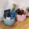 Hollow Portable Storage Basket Home Desktop Storage Box Sundry Receive Woven Hand-Held Storage Basket Cosmetic Storage Cases. 