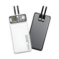 Rock 66W Super Fast Charge 20000mAh Type C Power Bank with Warp Charge, LED Display - PD & iPhone Compatible White. 