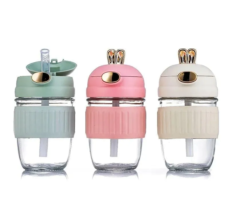 350ml Cartoon Rabbit Glass Cup