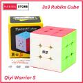 Original Qiyi Warrior S Rubiks Cube 3x3 Stickerless Best Quality Fast Speed Magic Rubik Speed Cube Educational Puzzle Toys. 
