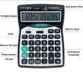 CT-9300 14 Digit Desktop Solar Dual Power Calculator. 