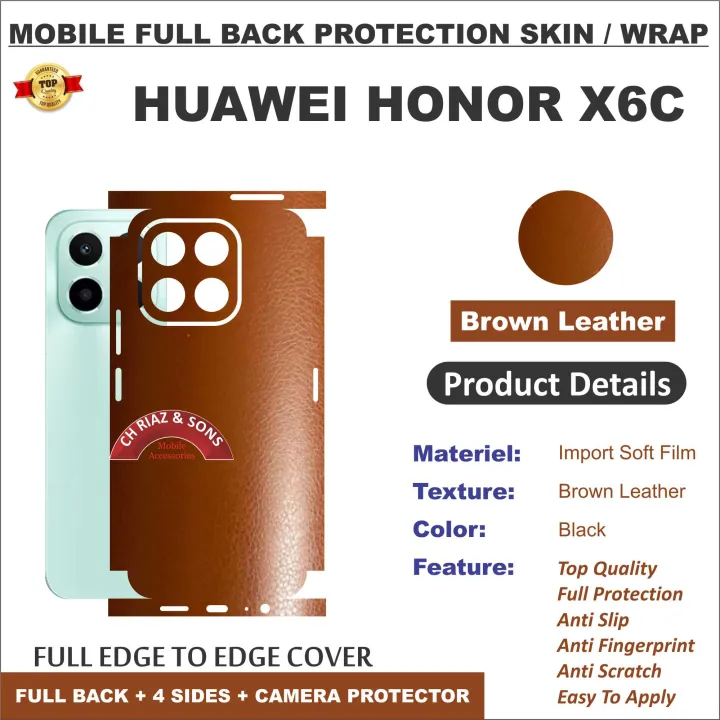 Huawei%20Honor%20X6C%20FULL%20BACK%20360%20premium%20Protection%20Skin%20Wrap%20/%20Protection%20Sticker%20With%204%20sides%20and%20camera%20Protection%20full%20cover%20Premium%20Quality%20-%20Image%208