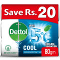 Dettol Soap Cool 80gm - Pack of 3. 