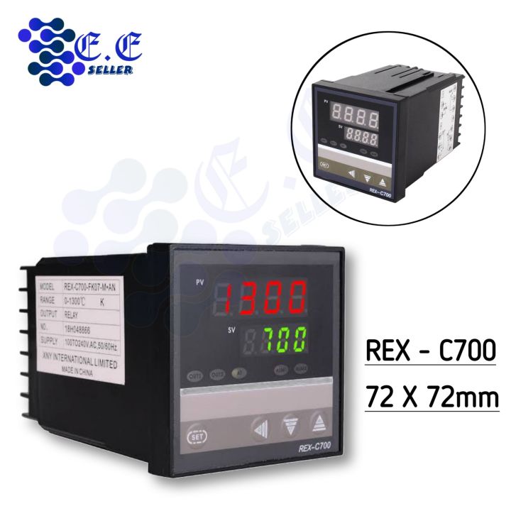 REX C700 / temperature controller k type 72x72 mm