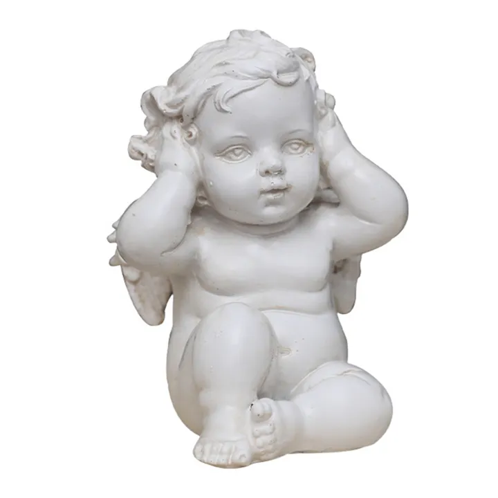 Nordic%20Cherub%20Angle%20Statue%20Indoor%20Garden%20Home%20Gift%20Ornament%20Do%20not%20listen%20-%20Image%202