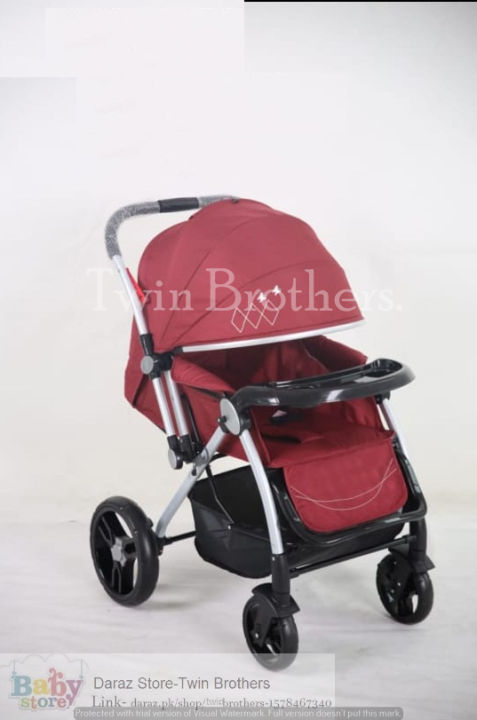Baby%20Pram%20Stroller%20For%20Newborn%20Baby%20Aluminum%20Pipe%20Made%20Soft%20&%20Breathable%20Seat%20With%20Premium%20Quality%20Thai%20Made%20Model%206312%20-%20Image%203