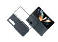 Samsung Galaxy Z Fold 4 Leather Cover Black. 