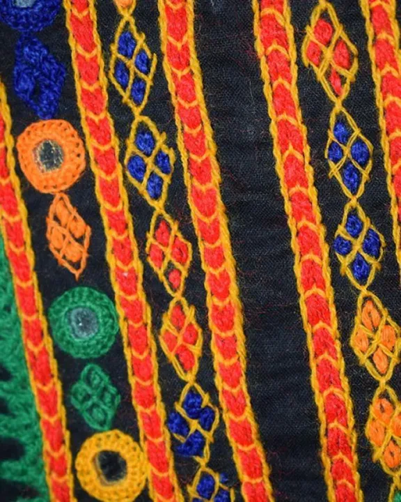 Black%20Cotton%20Applique%20Suit%20For%20Women%20-%203%20Piece%20-%20Image%204