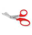 Plastic Handle Stainless Steel Bandage Scissors EMT Paramedic Medical Tool Red, Plastic Handle All Purpose Bandage Scissors Emergency Scissors For EMT Nurses Doctor Medical Nurse Utility Scissor / Universal Scissor - Red. 