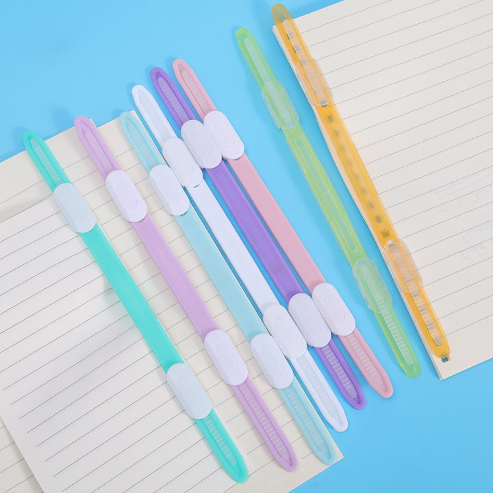 1/5/10Pcs 2 Hole Binding Clips Strip Binder Plastic Loose-leaf Clip Color A4 Paper Fasteners DIY Album Scrapbook File Folder Notebook
