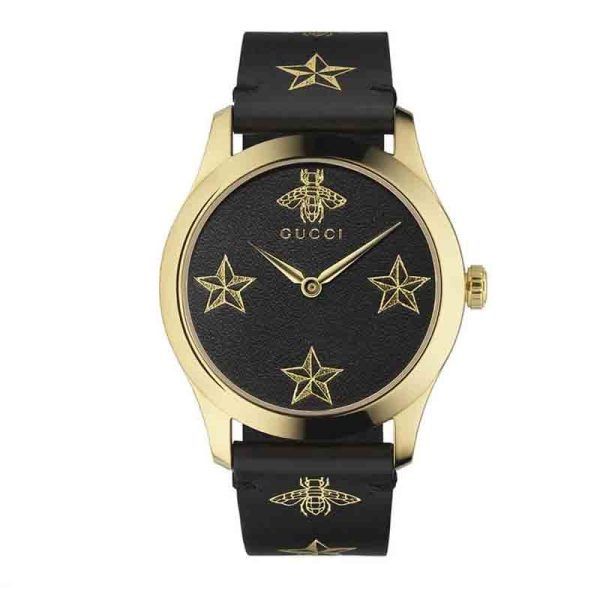 Gucci YA1264055 Leather Strap Wrist Watch for Women / Wrist Watch For Girls’s