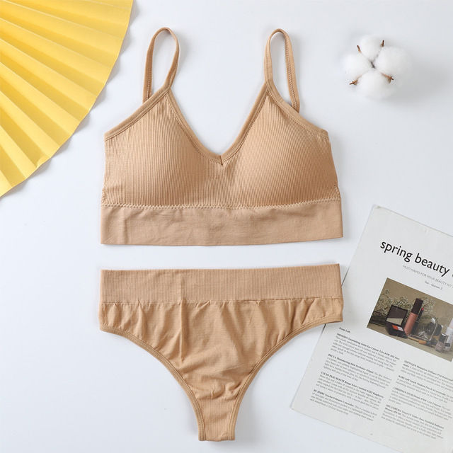 Sports Bra Women Underwear Bra Sports Bra Set Sport Top Fitness Fitness Tank Top Lingerie Yoga Bra Panties Set