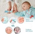 Baby Nail Clippers 6 in 1, Baby Nail Cutter Safe Electric Baby Nail Trimmer Kit, Baby Nail File Kit, With Heads, Newborn Toddler Toes and Fingernails, Trim and Polish Manicure Pedicure Nail Clippers For Infant Newborn Baby Nail Cutter. 