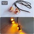 Two Way LED 12volt Motorcycle Indicator Number Plate Screw Light Pair 4 Color Available Choose Custom Color Lense LED Lamp Double Sided Metal Body White Blue Red Yellow. 