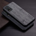Case for Xiaomi Redmi 9T funda bamboo wood pattern Leather phone cover Luxury coque for xiaomi redmi 9t case capa. 