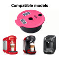 60ml-220ml Refillable Coffee Capsules For Tassimo Machine Reusable Coffee Pod Crema Maker Eco-Friendly Cafe Kitchen Gadget. 