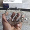 6 Pcs Transparent Glass Tea Cups Mugs 190ml. 