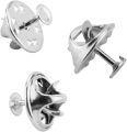 50/Pcs Brooch Pin Base Butterfly Clutch Tie Tacks Pin Back Replacement Catch Bar Locking Pins Back Base Finding Art and Crafts. 