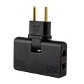 180 Degree Rotation Lightweight EU Power Plug Adapter Travel Electrical Charging Foldable Extension Portable Copper Safety. 