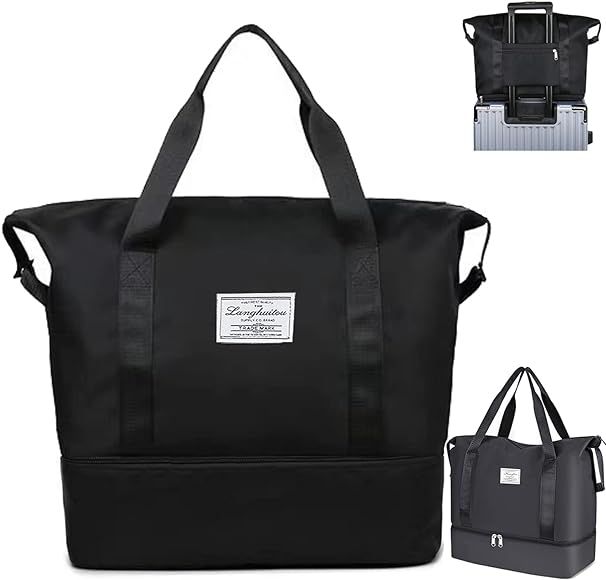 Weekender%20Bags%20for%20Women,%20Foldable%20Duffle%20Bag%20For%20Travel,%20Carry%20on%20Overnight%20Bag,%20Gym%20Bag%20Tote%20Bag%20-%20Image%205