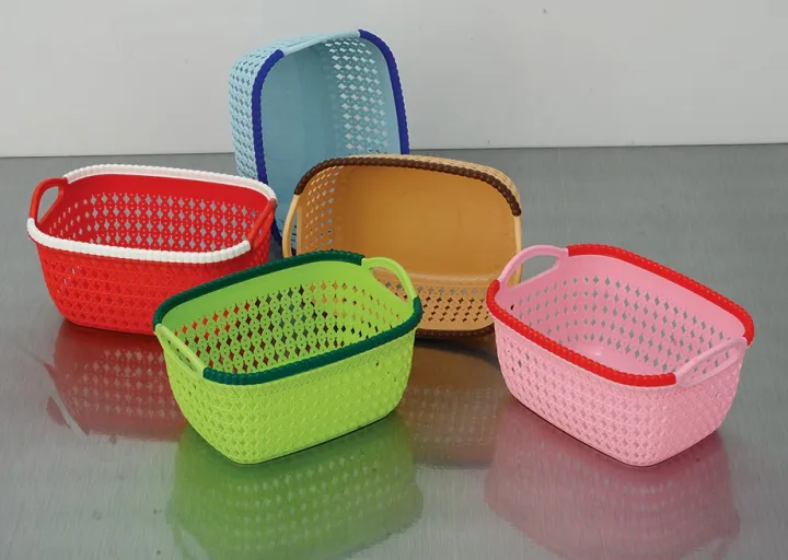 Plastic%20Storage%20Baskets%20Trays%20for%20Classroom,%20Office,%20Home,%20Kitchen%20Toy%20Storage%20Drawer%20-%20Storage%20Basket%20Multi%20Purpose%20Rack%20Kitchen%20Accessories%20Drawer%20Storage%20Basket%20Multi%20Color%20Decorative%20Design%20Kids%20Room%20Storage%20Cloth%20with%20Handle%20-%20Image%203