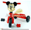 Kids Mickey Mouse Cartoon Design Tricycle with Back Basket & Lights Music Imported Made. 