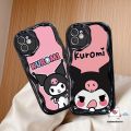 Creative Cute Sanrio Kuromi Phone Case For Redmi 10 A1 12C 9A 12 9 10C 9T 9C A2 10A Note 8 12 11 9 10s 11s 10 Pro Max Poco M3 X5 Mi 11 12 Lite Funny Cartoon 3D Wavy Curved Edge Case. 