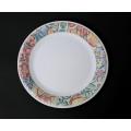 Rice Plates Melamine (6Pcs) 11 Inch Floral Design for Person Serving. 