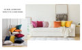 Cushion Covers Set for Sofa- Pack of 6 - 17 X 17 Inches - Cotton Jersey - Square Shape Without Filling. 