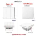 Aqara D1 Smart ZigBee Wireless Wall Switch Zero Line Fire Wire Switch With/NO Neutral Smart Home Light Control switch for Mijia. 