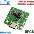 5PCS 5V Type-C/Micro USB 1A 18650 Lithium Battery Charging Board Charger Module. 