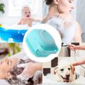 Dog Bath Brush Massage Shampoo Silicone Body Scrubber Bath Body Liquide Brush. 