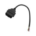 OBD2 Plug Adapter 16Pin Male Cable Connector Diagnostic Tool For Extension 30cm. 