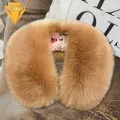 Windproof Faux Collar Cozy Faux Fur Neck Warmer Scarf for Winter Unisex Design less Than Women Winter Fake Collar. 