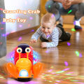 Suitable for early baby crawling crab baby toys electric universal snail hermit crab learning educational toys. 