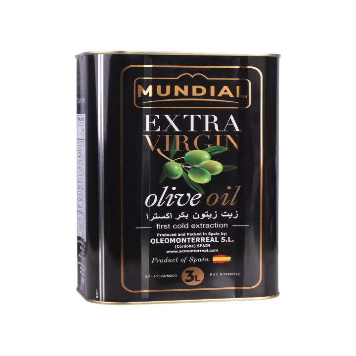 Mundial EXTRA VIRGIN OLIVE OIL - 3 LTR - Tin